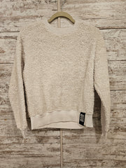 IVORY FLEECE LONG SLEEVE TOP