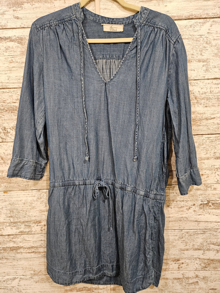 BLUE DENIM SHORT DRESS