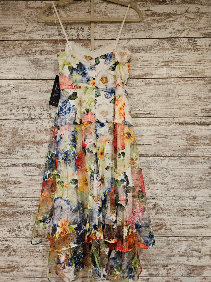 WHITE/FLORAL DRESS (NEW) $245