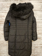 BLACK LONG QUILTED COATNEW$325