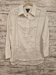 WHITE 100% LINEN TOP $598