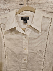 WHITE 100% LINEN TOP $598