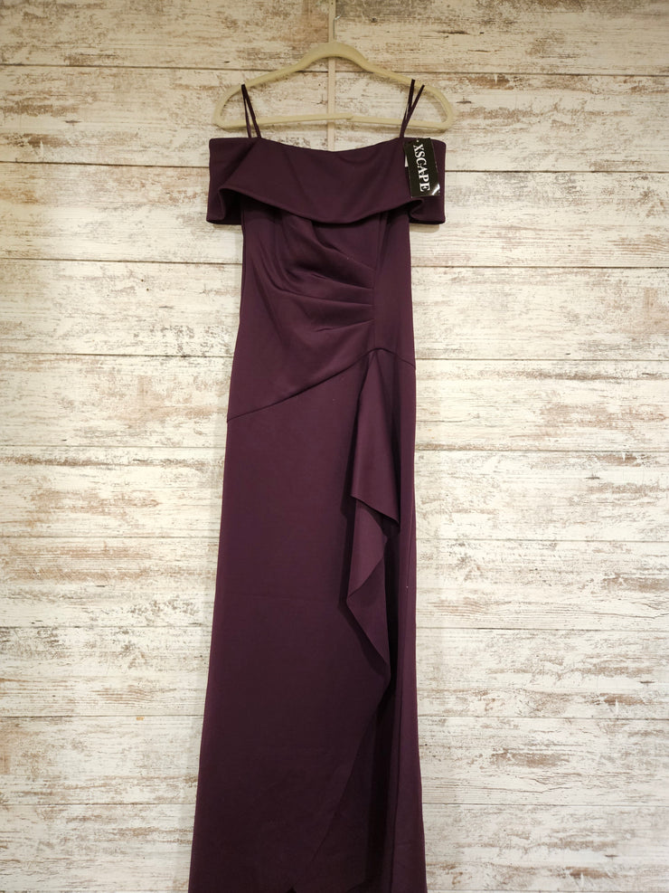 PURPLE LONG EVENING GOWN