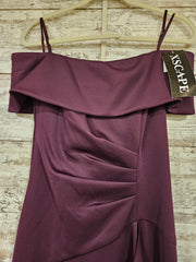 PURPLE LONG EVENING GOWN