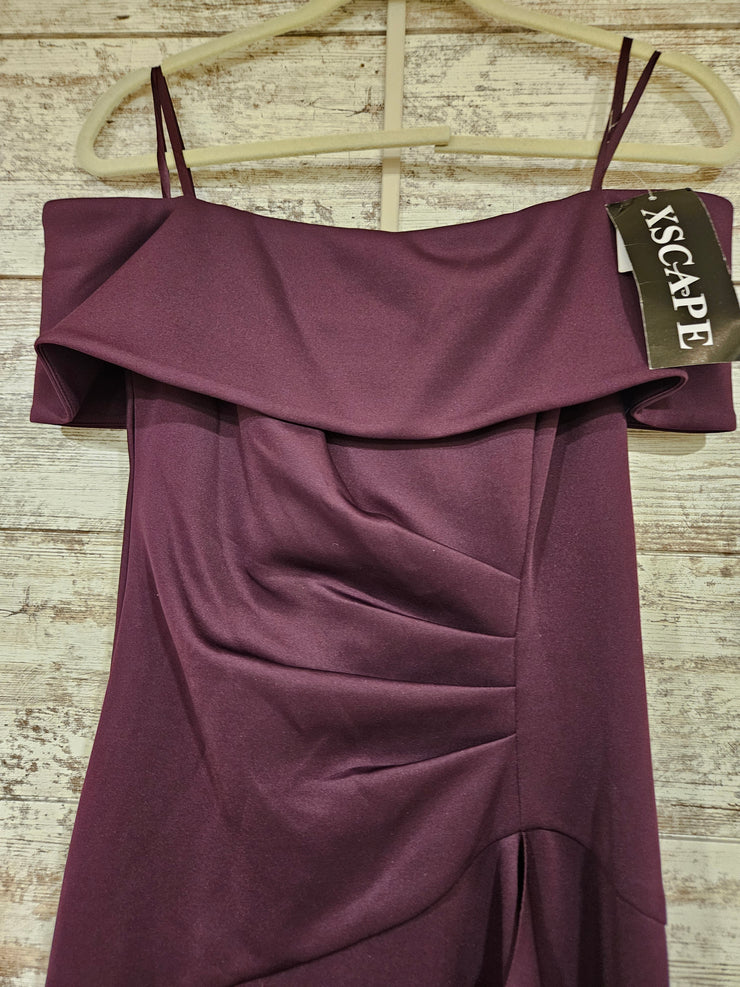 PURPLE LONG EVENING GOWN