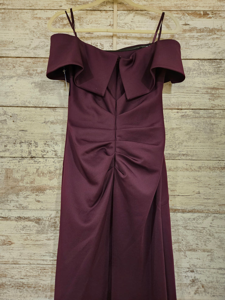 PURPLE LONG EVENING GOWN