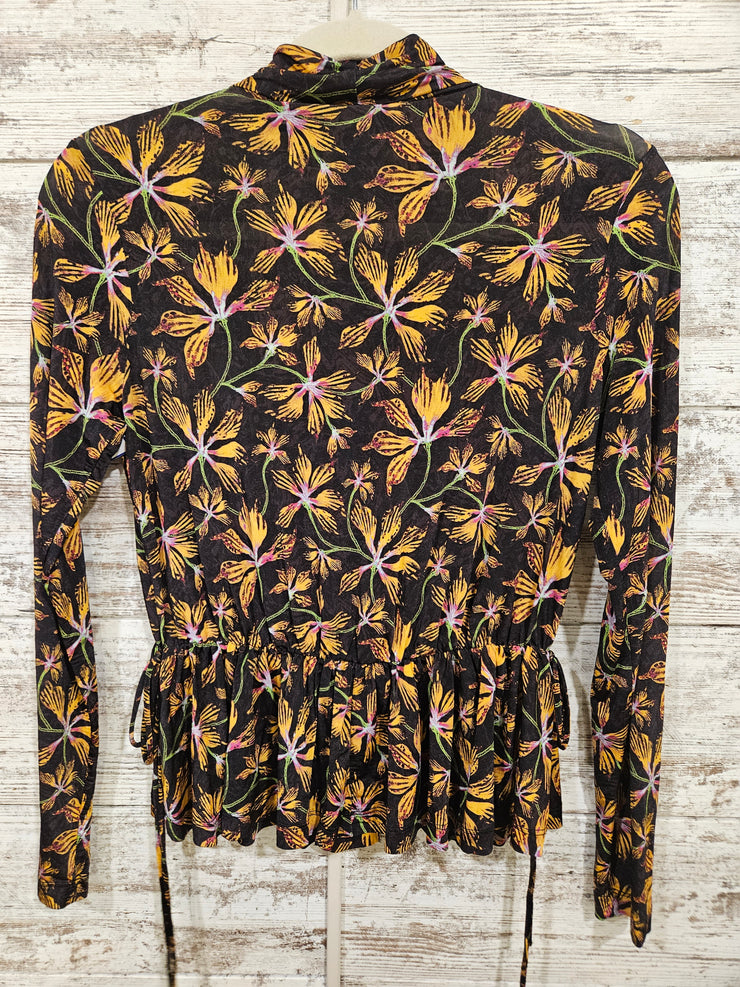 BROWN FLORAL TOP (NEW) $290