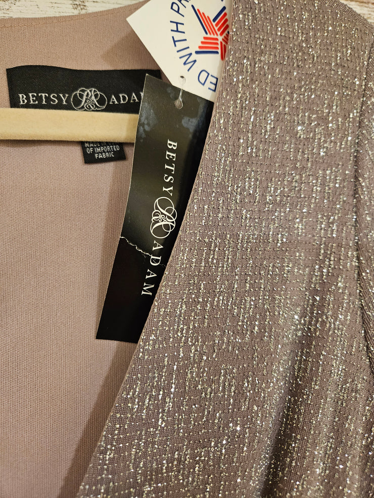 BLUSH/SILVER LONG DRESS (NEW)