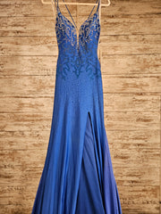 ROYAL BLUE LONG DRESS (NEW)