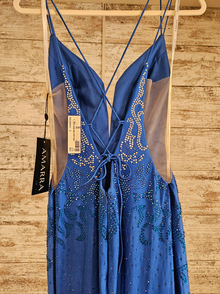 ROYAL BLUE LONG DRESS (NEW)