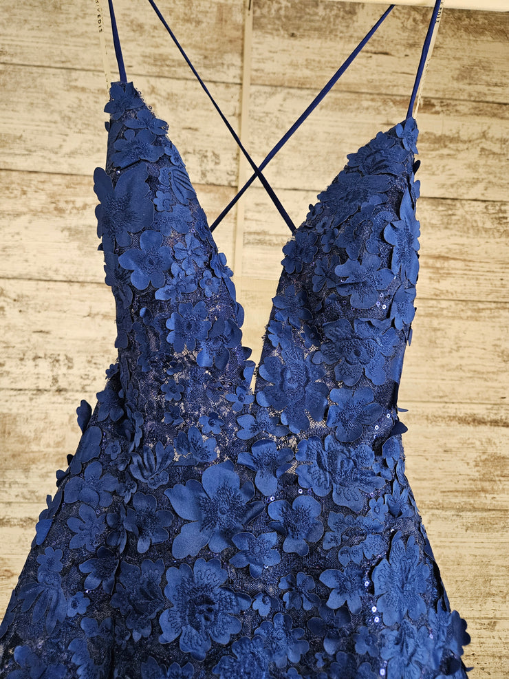 ROYAL BLUE/FLORAL A LINE (NEW)