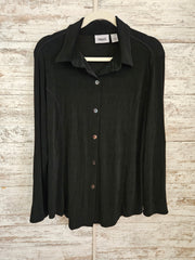 BLACK BUTTON UP BLOUSE