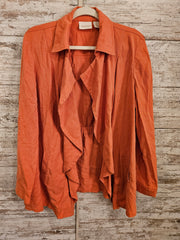 ORANGE OPEN CARDIGAN