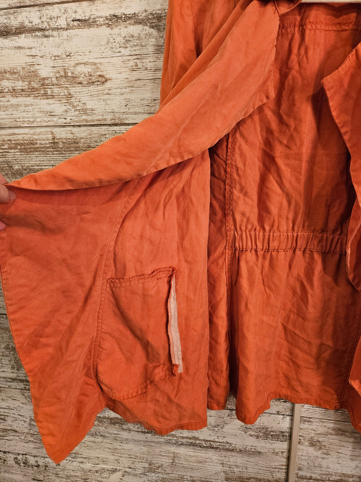 ORANGE OPEN CARDIGAN