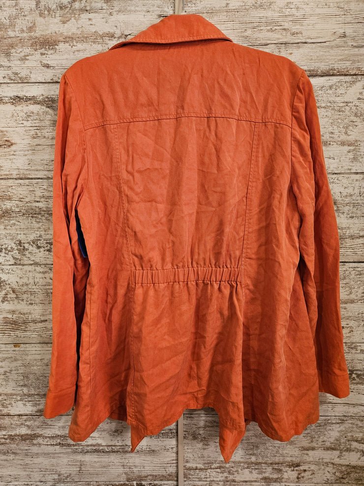 ORANGE OPEN CARDIGAN