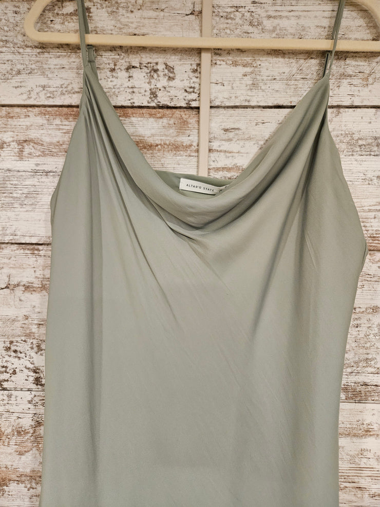 GREEN LONG EVENING GOWN (NEW)