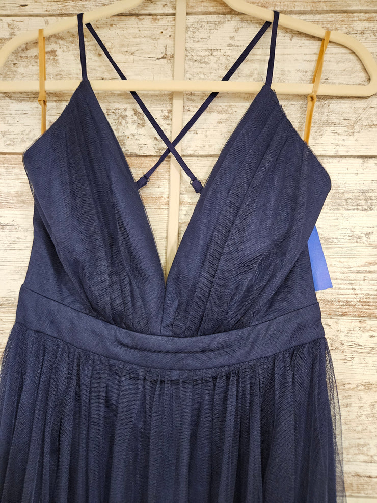 NAVY A LINE GOWN (NEW)