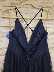 NAVY A LINE GOWN (NEW)