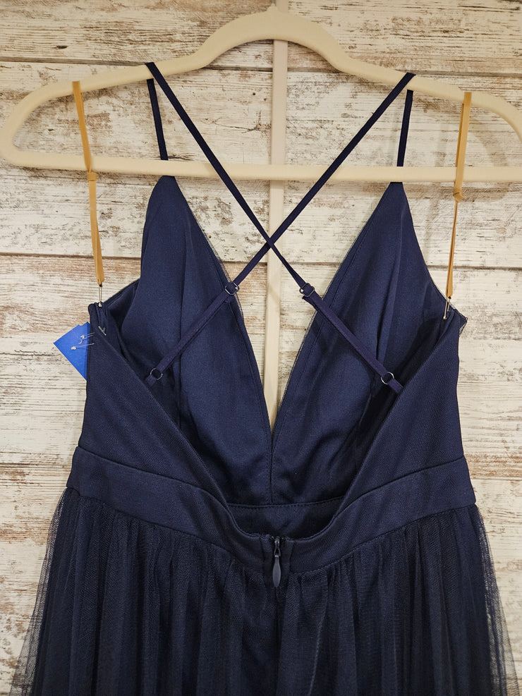 NAVY A LINE GOWN (NEW)