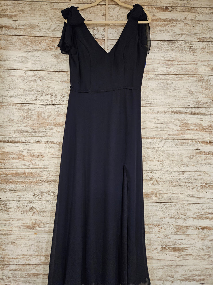 NAVY LONG EVENING GOWN