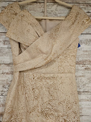 GOLD A LINE GOWN $750