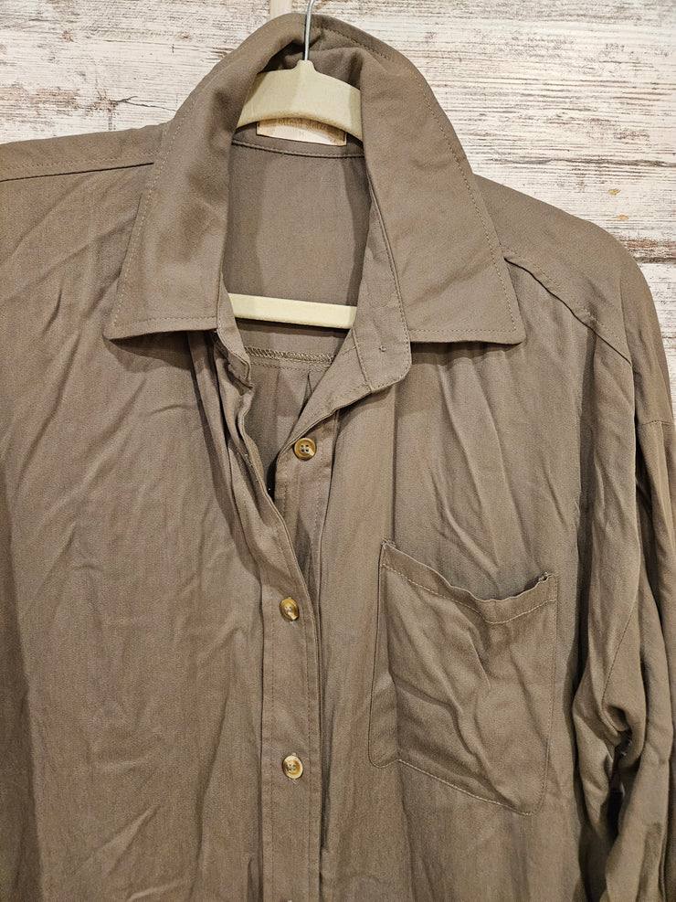 GREEN LONG SLEEVE TOP