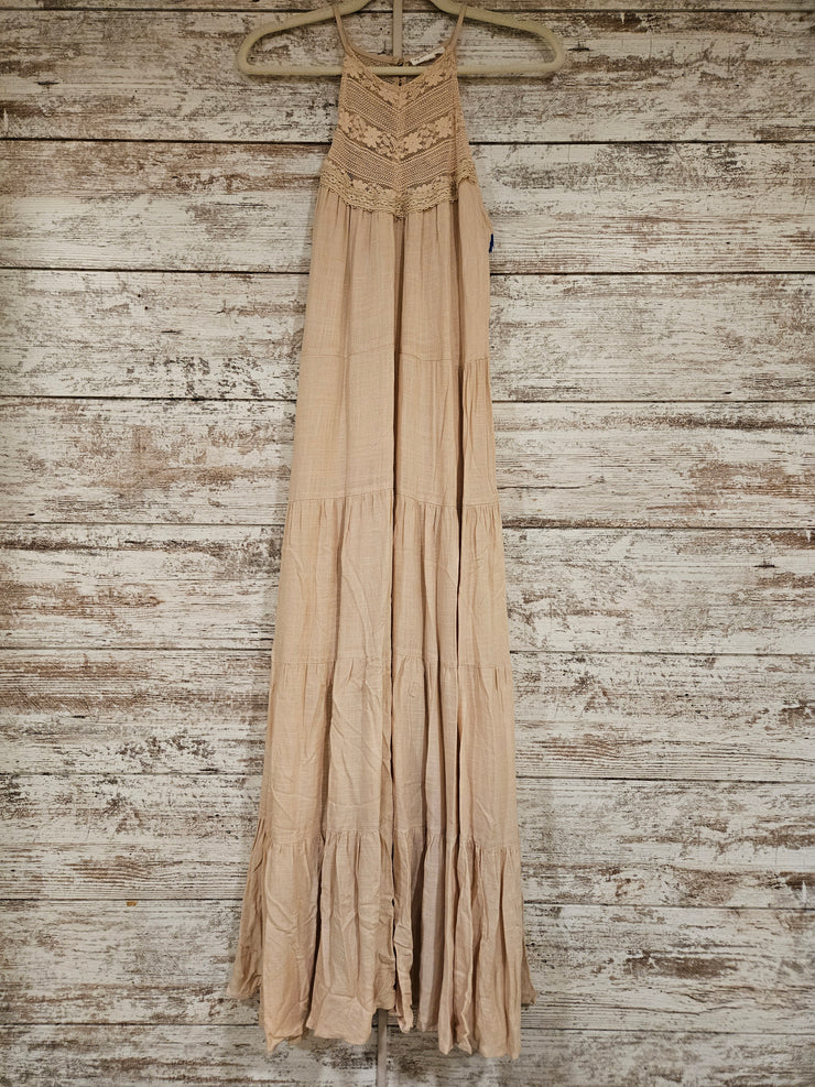 TAN MAXI DRESS $129