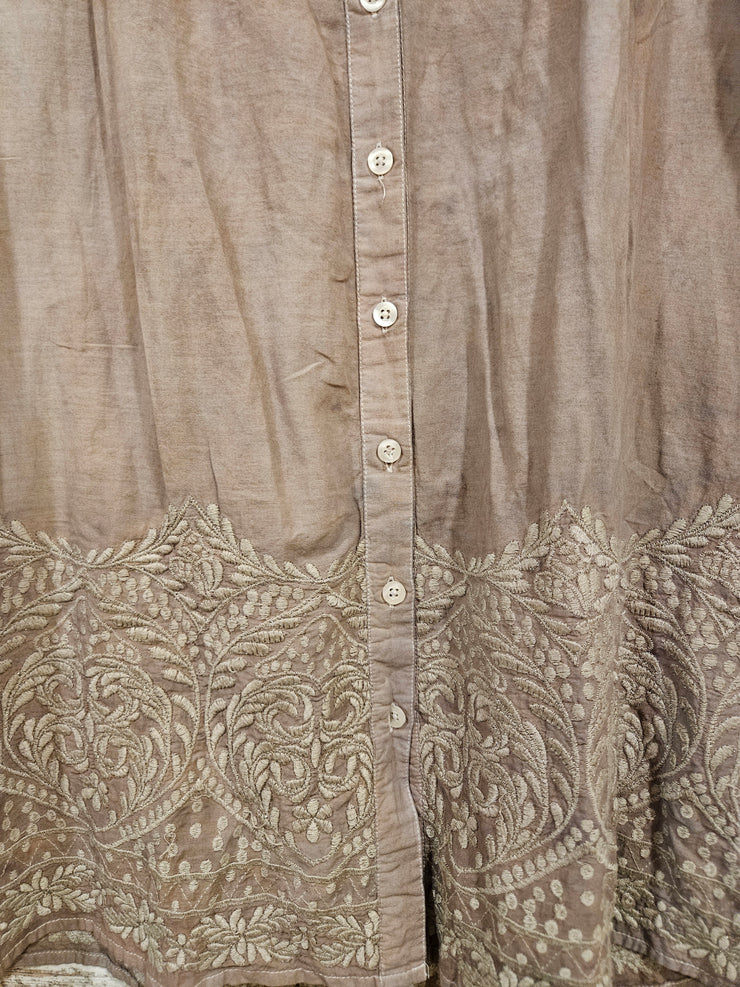 BLUSH EMBROIDERED TUNIC $99