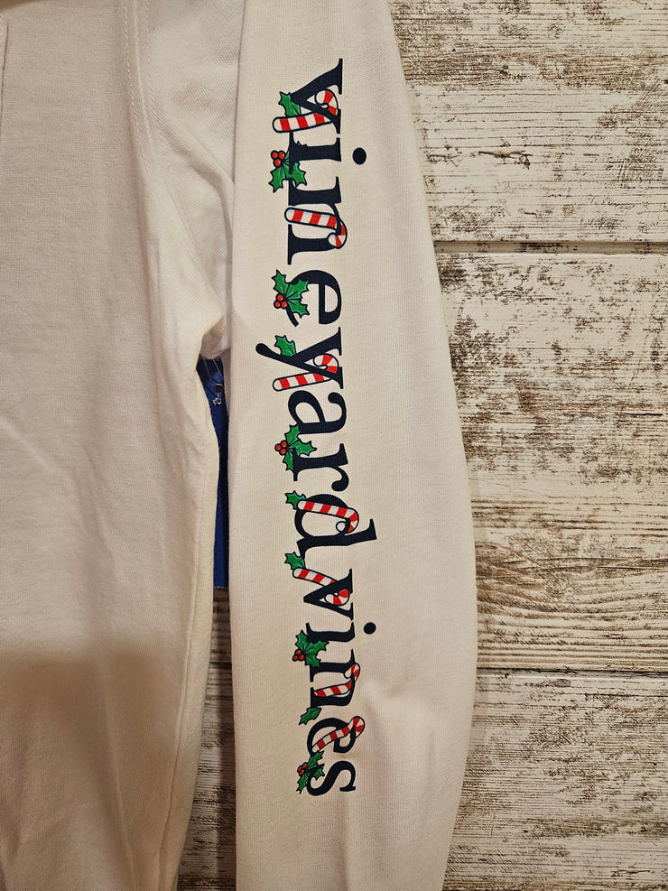 WHITE HOLIDAY TOP (NEW) $50