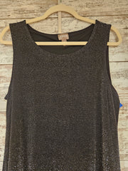 BLACK SPARKLY MIDI DRESS $159