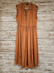 RUST COLORED MIDI DRESS $198