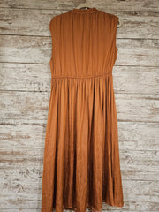 RUST COLORED MIDI DRESS $198