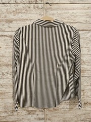 GRAY/WHITE STRIPED SHIRT