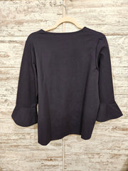 NAVY LONG SLEEVE TOP (NEW) $65