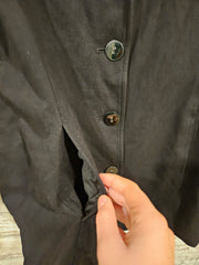 BLACK BUTTON UP JACKET $139