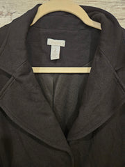 BLACK BUTTON UP JACKET $139