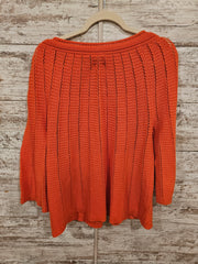 ORANGE BUTTON UP CARDIGAN $109