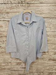 BLUE NO IRON SHIRT $99