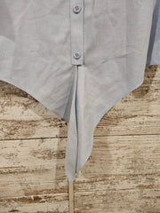 BLUE NO IRON SHIRT $99