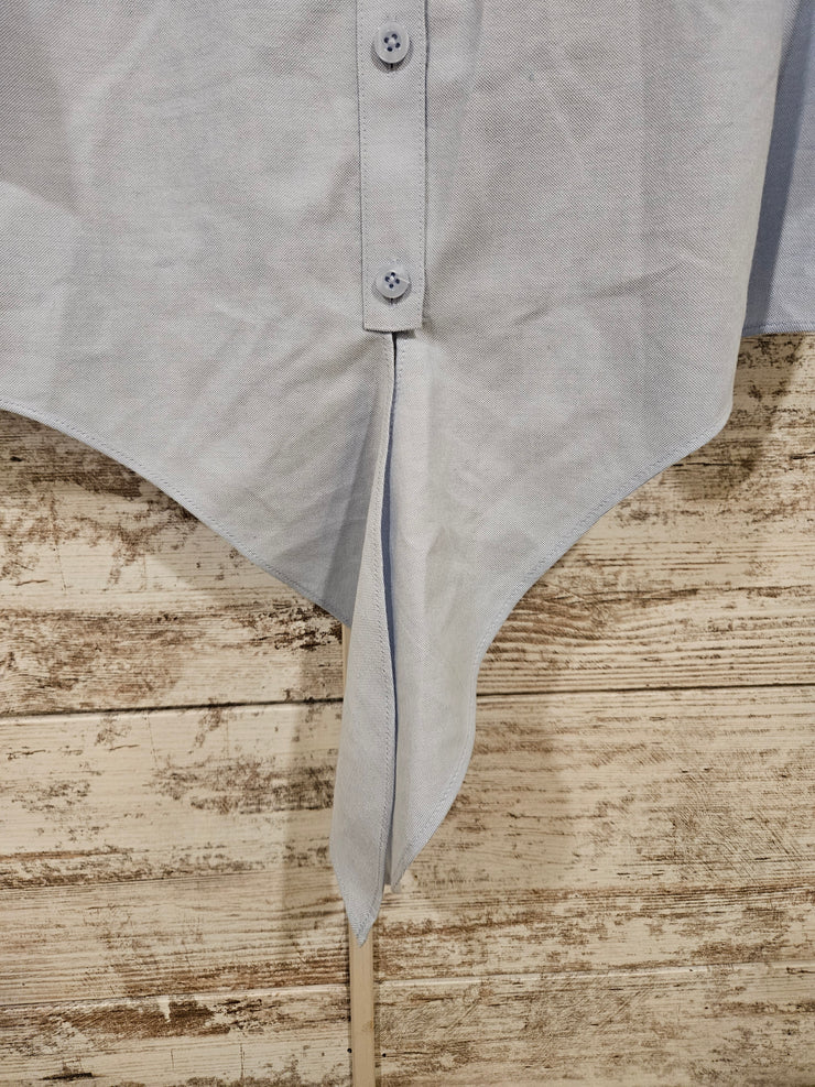 BLUE NO IRON SHIRT $99