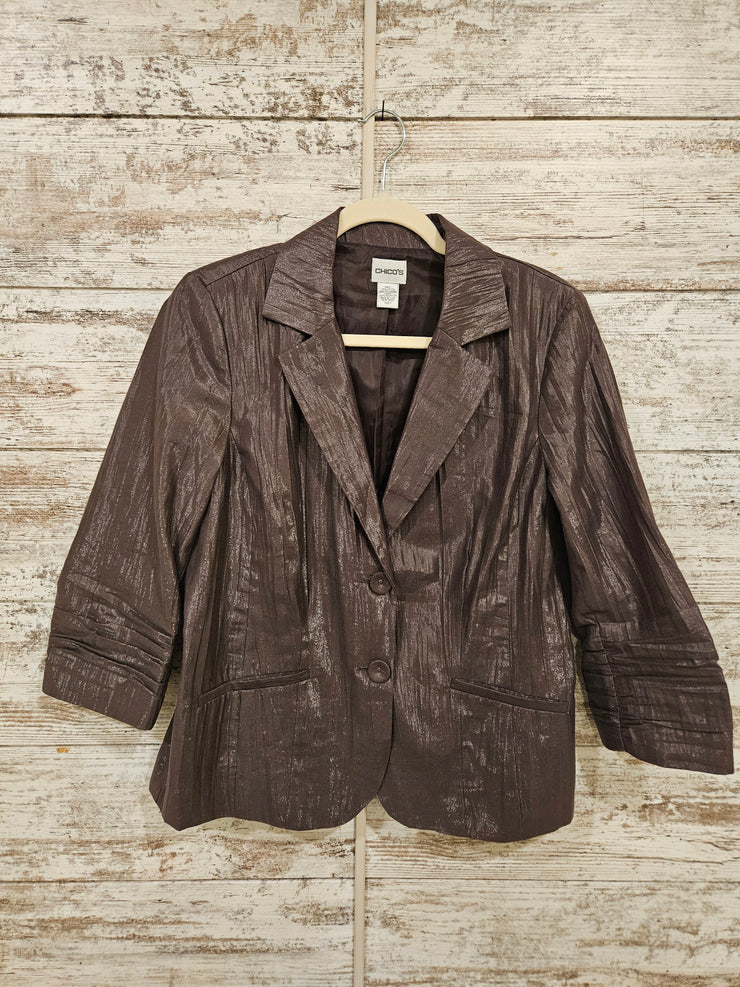 BROWN SHIMMERY JACKET $169