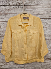 YELLOW 100% LINEN JACKET $139