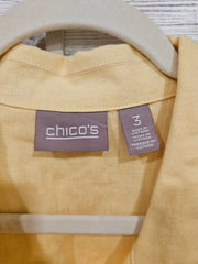 YELLOW 100% LINEN JACKET $139