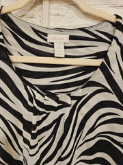 BLACK/WHITE ZEBRA TANK TOP $49