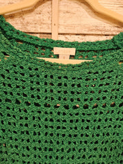 GREEN CROCHET SWEATER $109