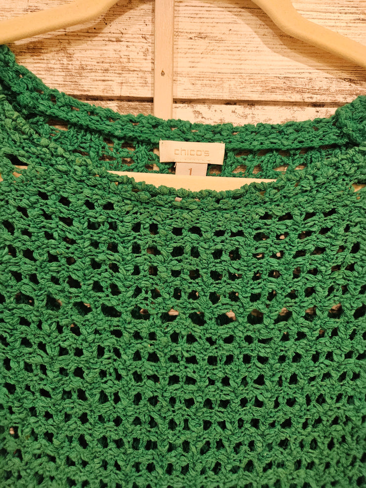 GREEN CROCHET SWEATER $109