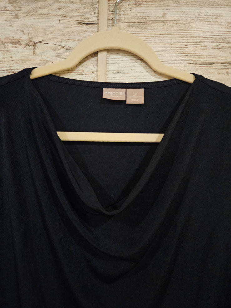 NAVY A SYMETRICAL TOP $89