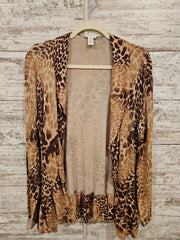 ANIMAL PRINT OPEN CARDIGAN$109