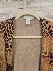 ANIMAL PRINT OPEN CARDIGAN$109