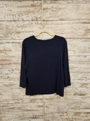NAVY/SILVER TOP $109